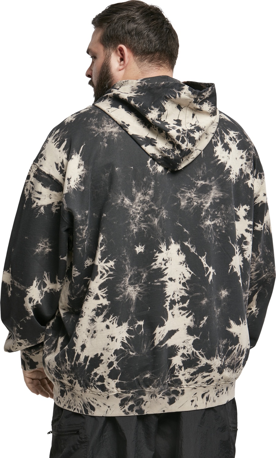 UrbanClassicsSweatshirtBleachedHoodyBlack