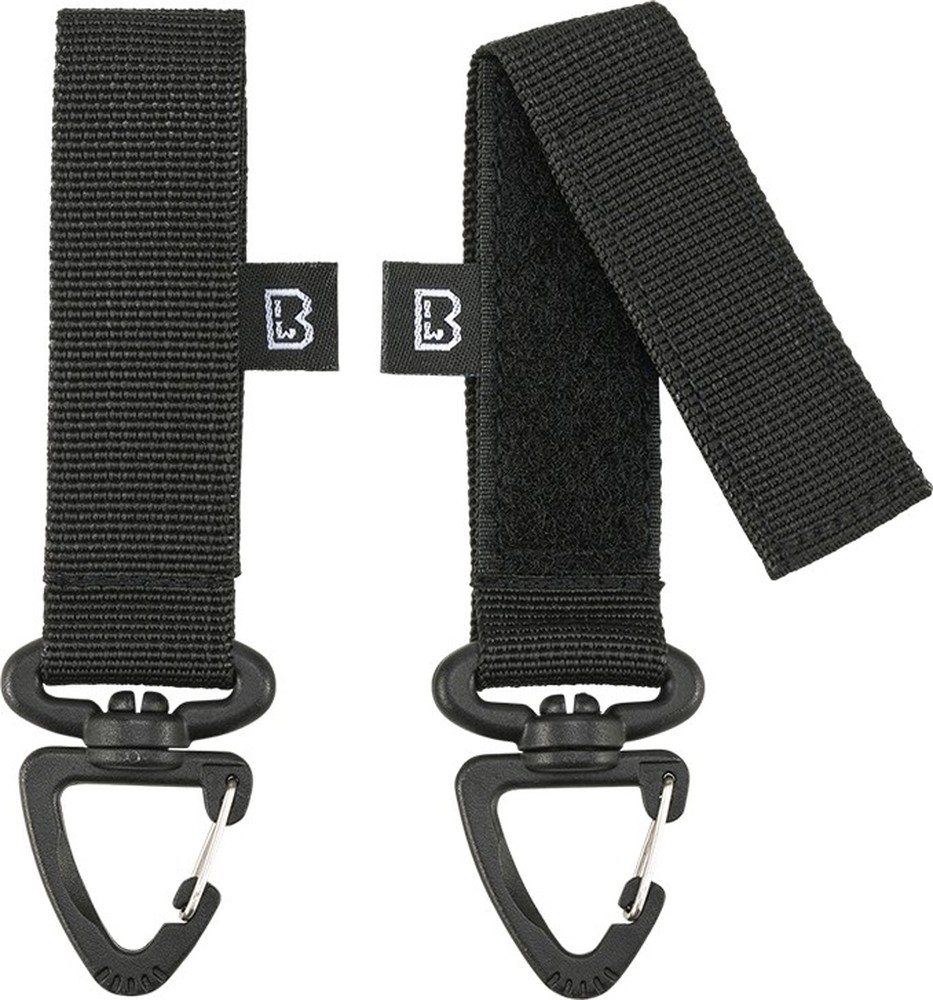 BranditHerrenBefestigungBeltandMolleLoopCarabiner2PackBlack
