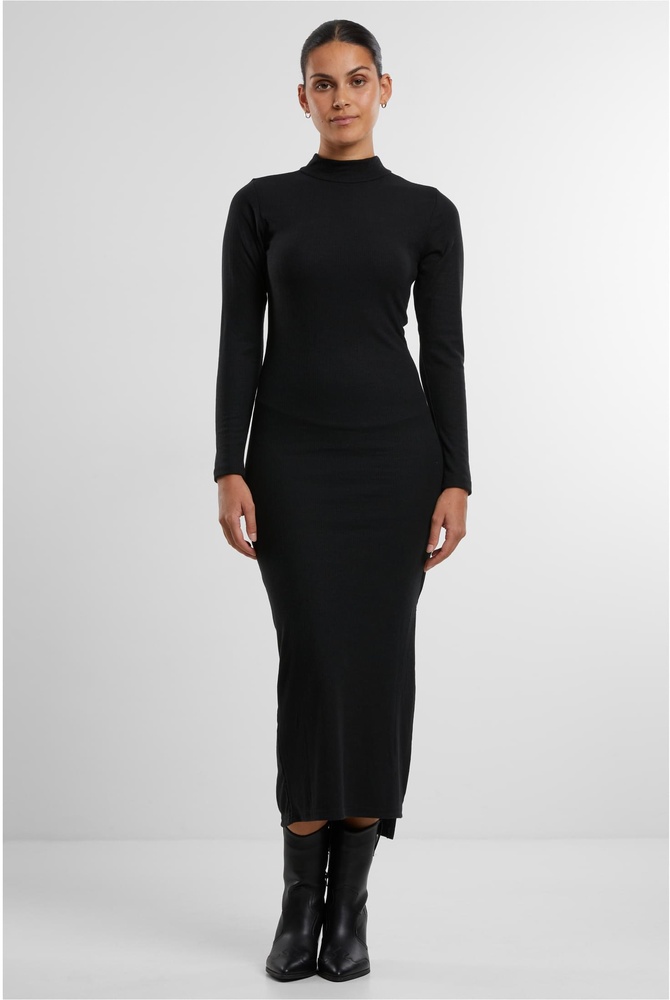 UrbanClassicsDamenKleidLadiesRibLonglseeveMockneckDressTB6933