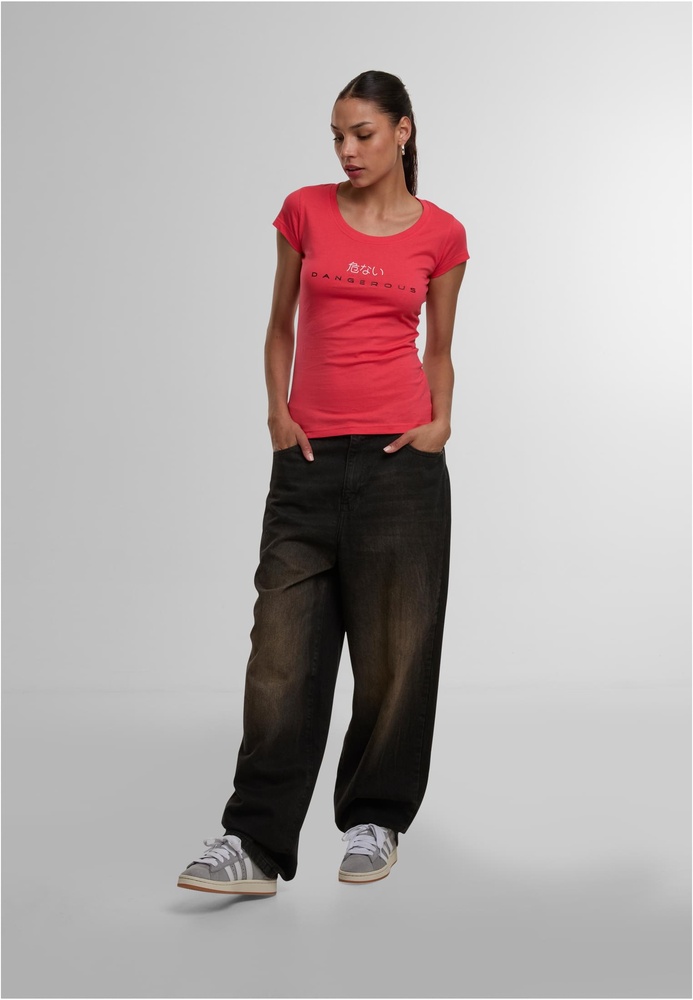 DangerousDNGRSDamenLoudT-ShirtDLTS135PinkWhite-L