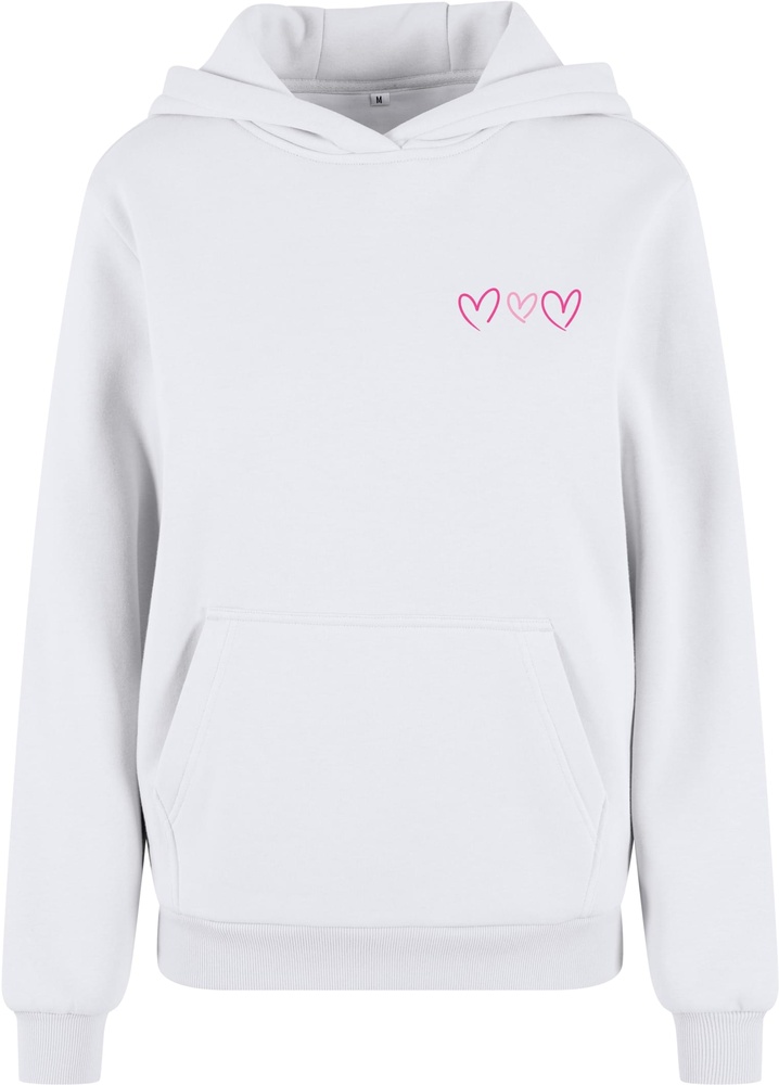 MissTeeDamenAlwaysTrustYourHeartLadiesFluffyHoodyMST371White-3XL