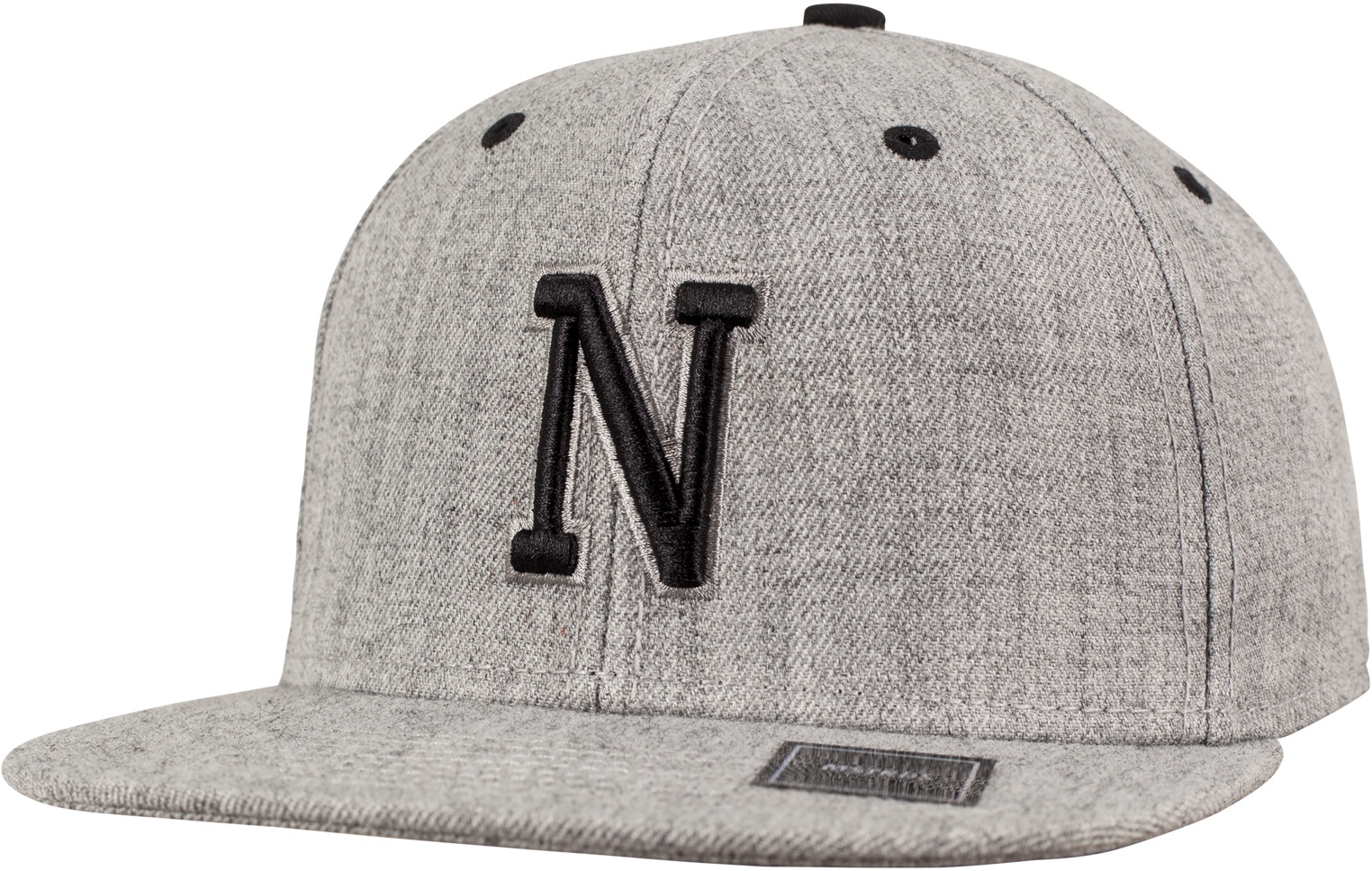 MSTRDSCapNLetterSnapbackHeatherGrey-htgreyL