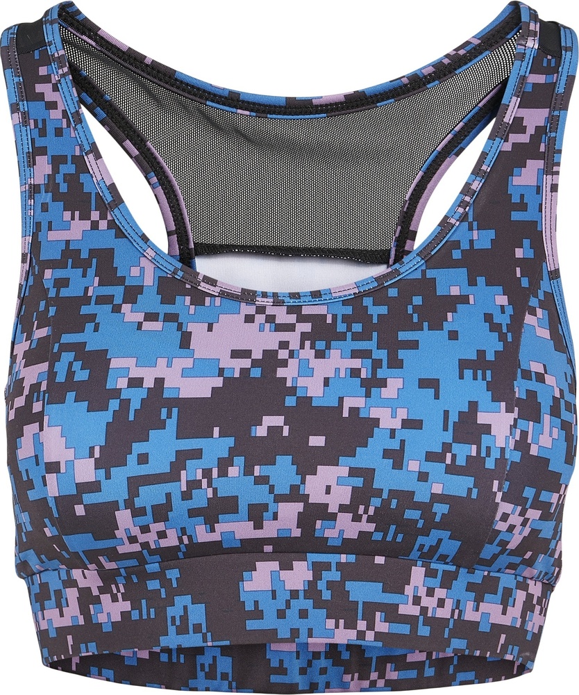 UrbanClassicsDamenBstenhalterLadiesTechMeshBraDigitalDuskvioletCamo-3XL