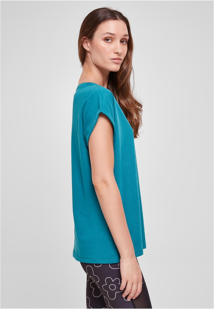 UrbanClassicsDamenT-ShirtLadiesExtendedShoulderTeeWatergreen-3XL
