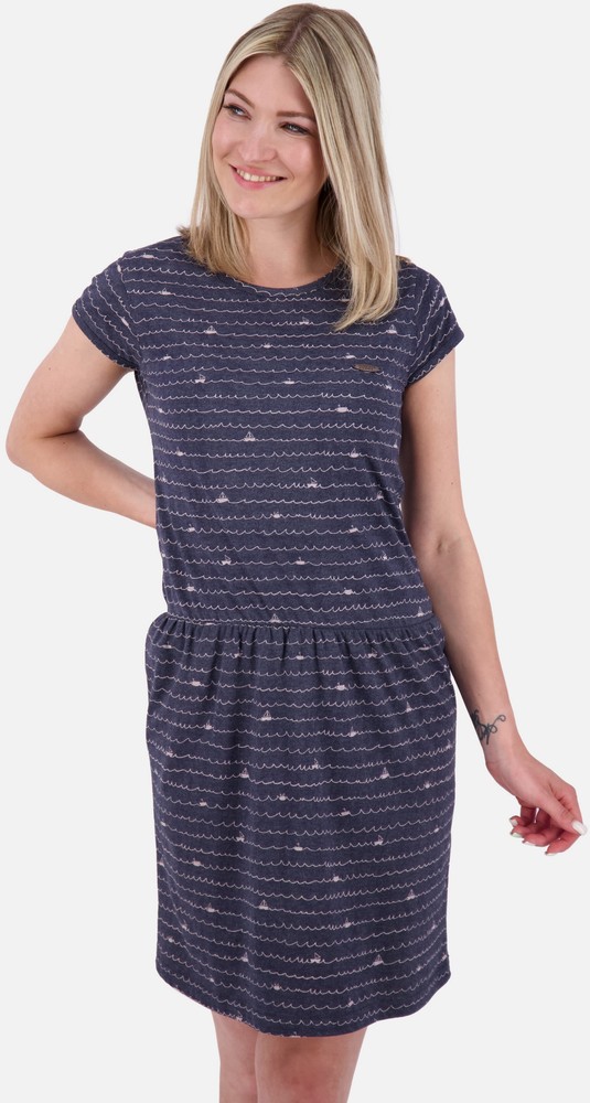 AlifeKickinDamenKleidFreizeitknielangShannaAKB62024-2301MarineMelange-XS