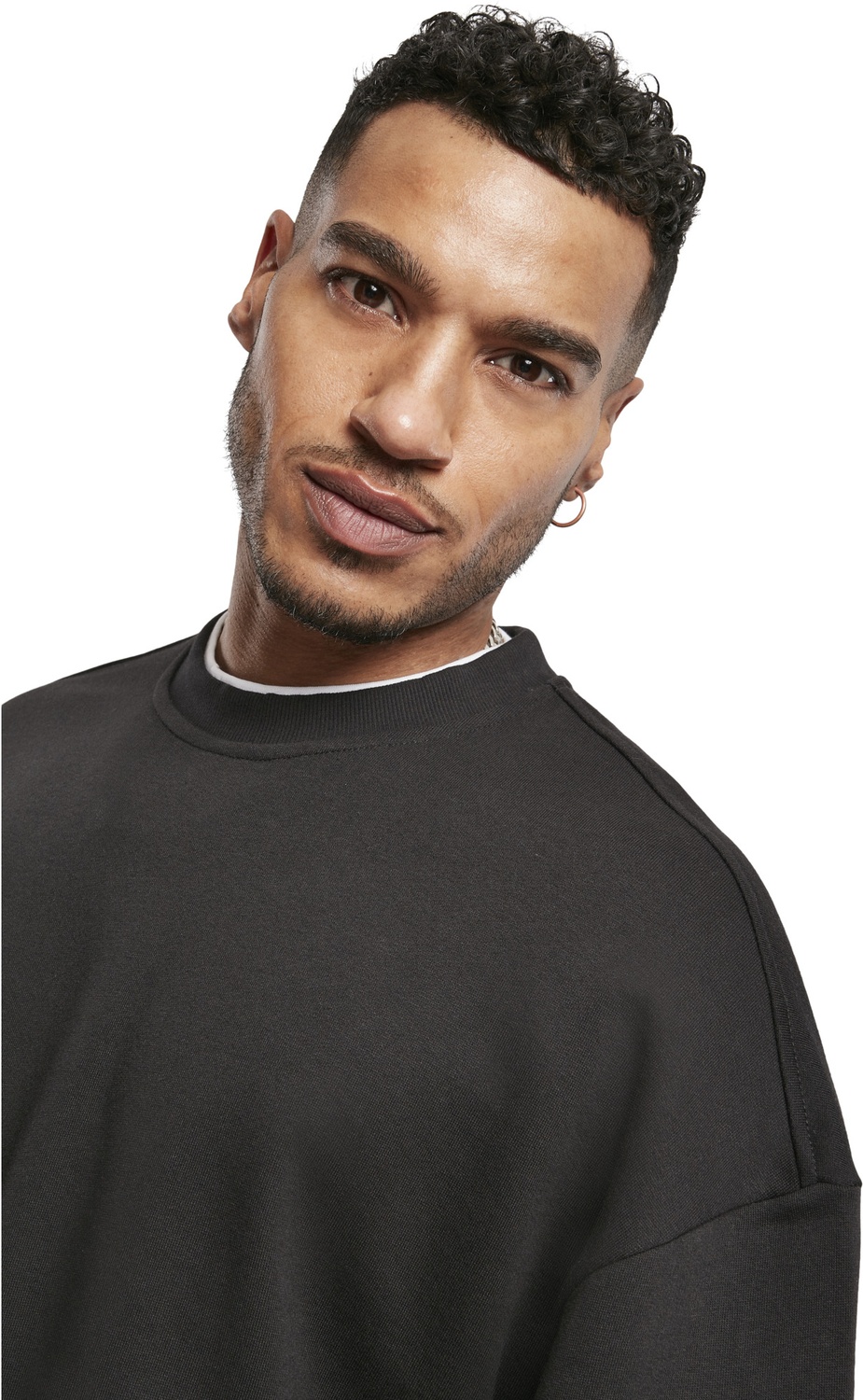 UrbanClassicsHoodieSweatshirtOrganicOversizedBoxyCrewBlack