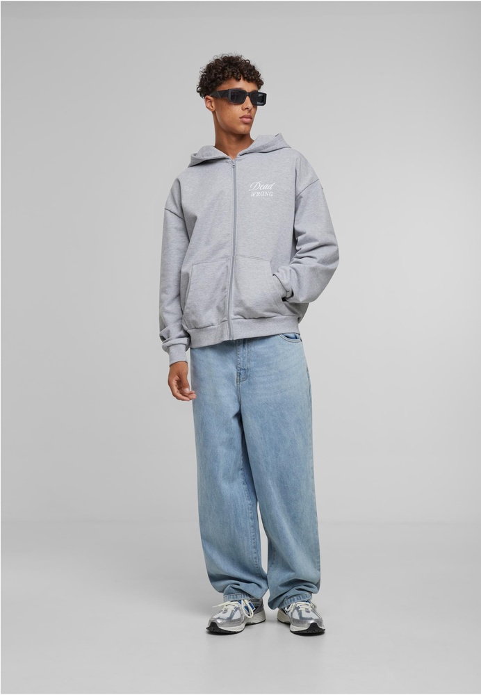 MTUpscaleDangerousGroundsOversizeZipHoodyMT3608HeatherGrey-3XL