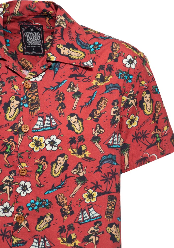 KingKerosinHawaiihemdRot-5XL