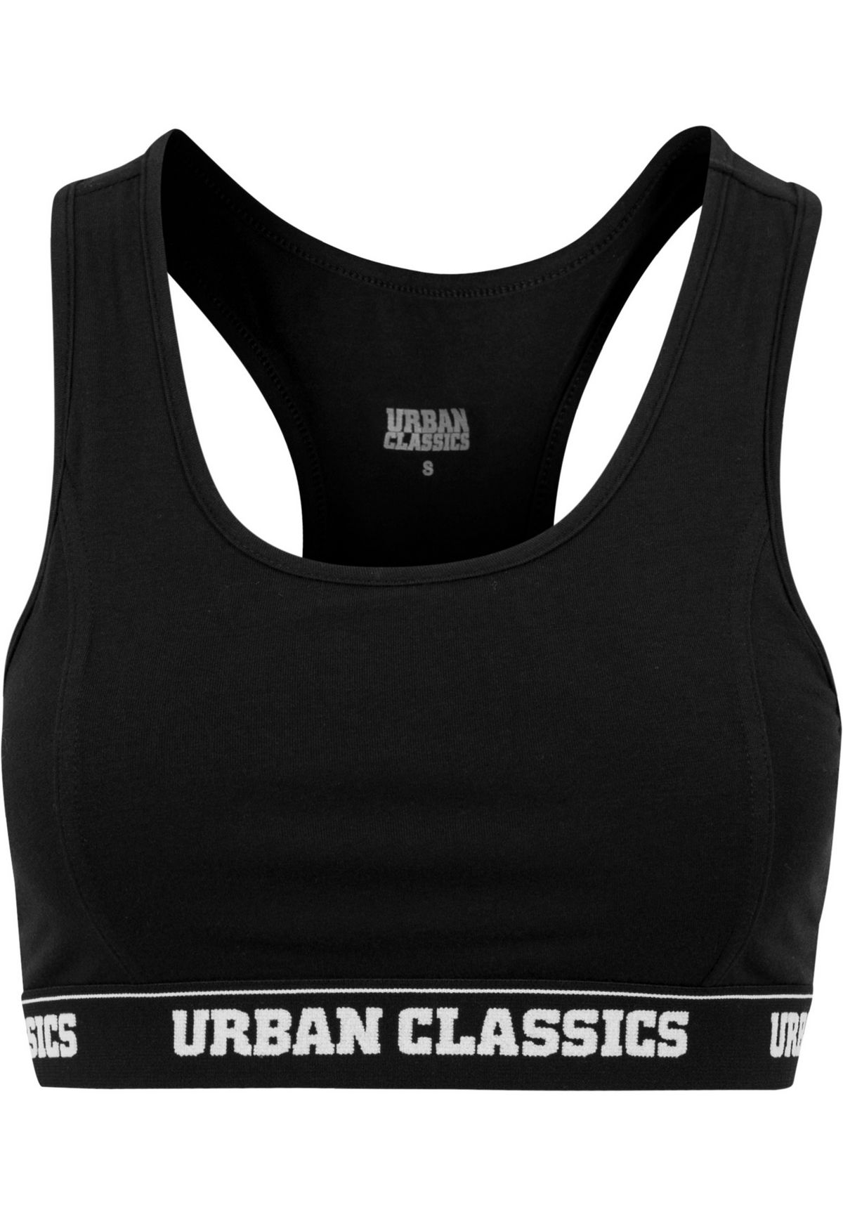 UrbanClassicsSportBHLadiesLogoBraBlack