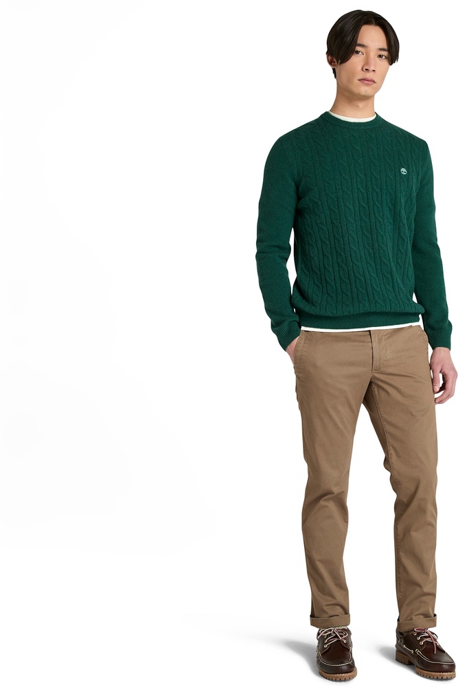 TimberlandPulloverSweatshirtJaffreyLambswoolCableCrewNeckSweaterTB0A2CY5GreenGables-XXL