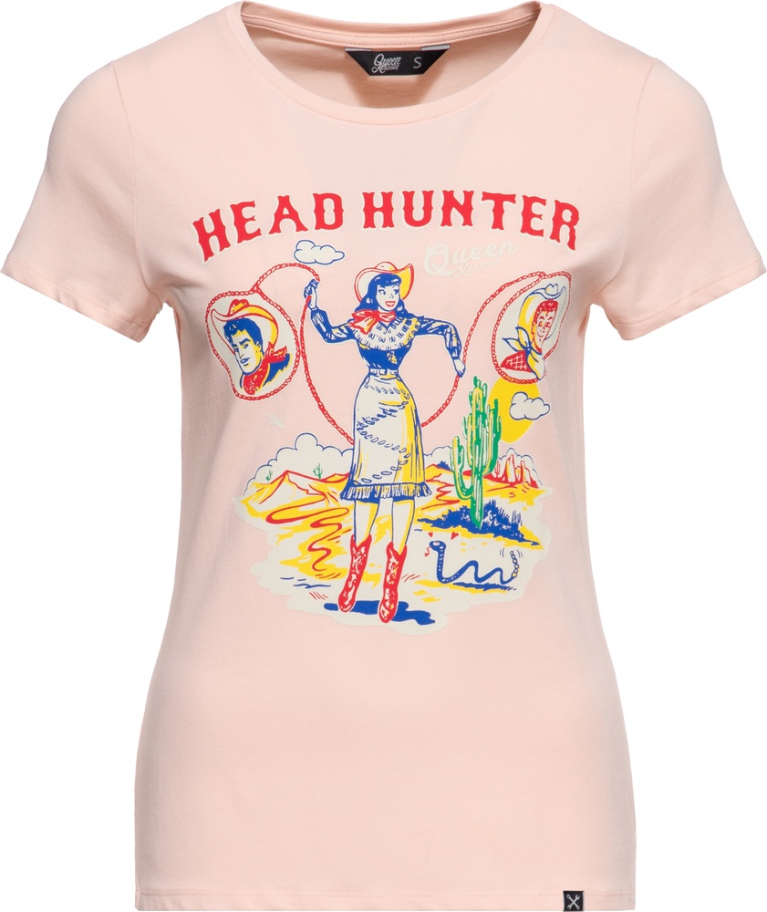 QueenKerosinDamenBasicT-ShirtHeadHunterQKU41011Pink-XS