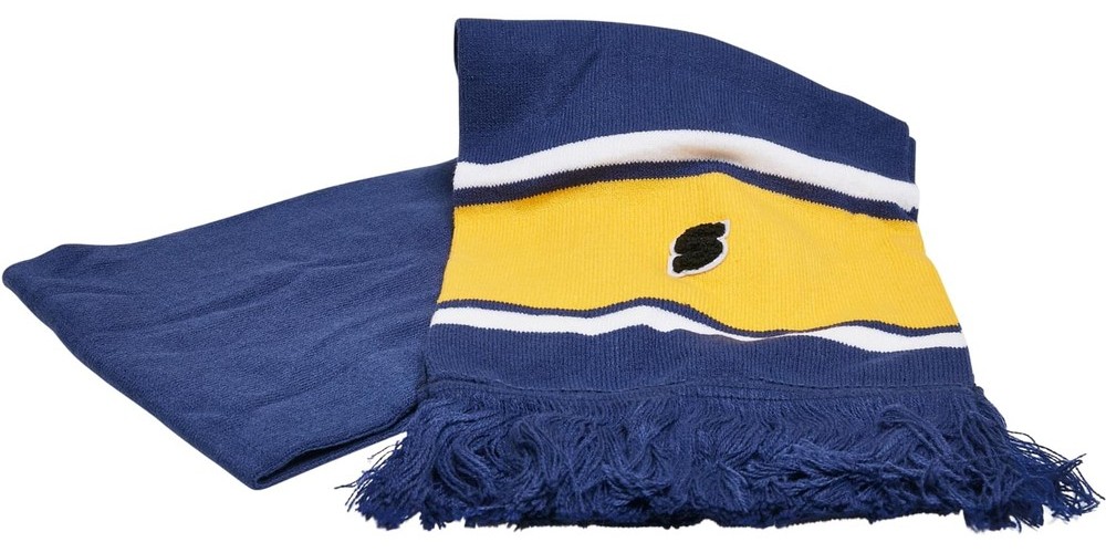 UrbanClassicsMtzeCollegeTeamPackageBeanieAndScarfSpaceblueCaliforniayellowWht