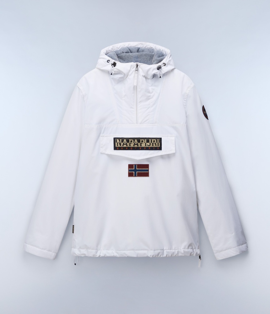 NapapijriAnorakRainforestinter3NP0A4GMCBrightWhite-XS