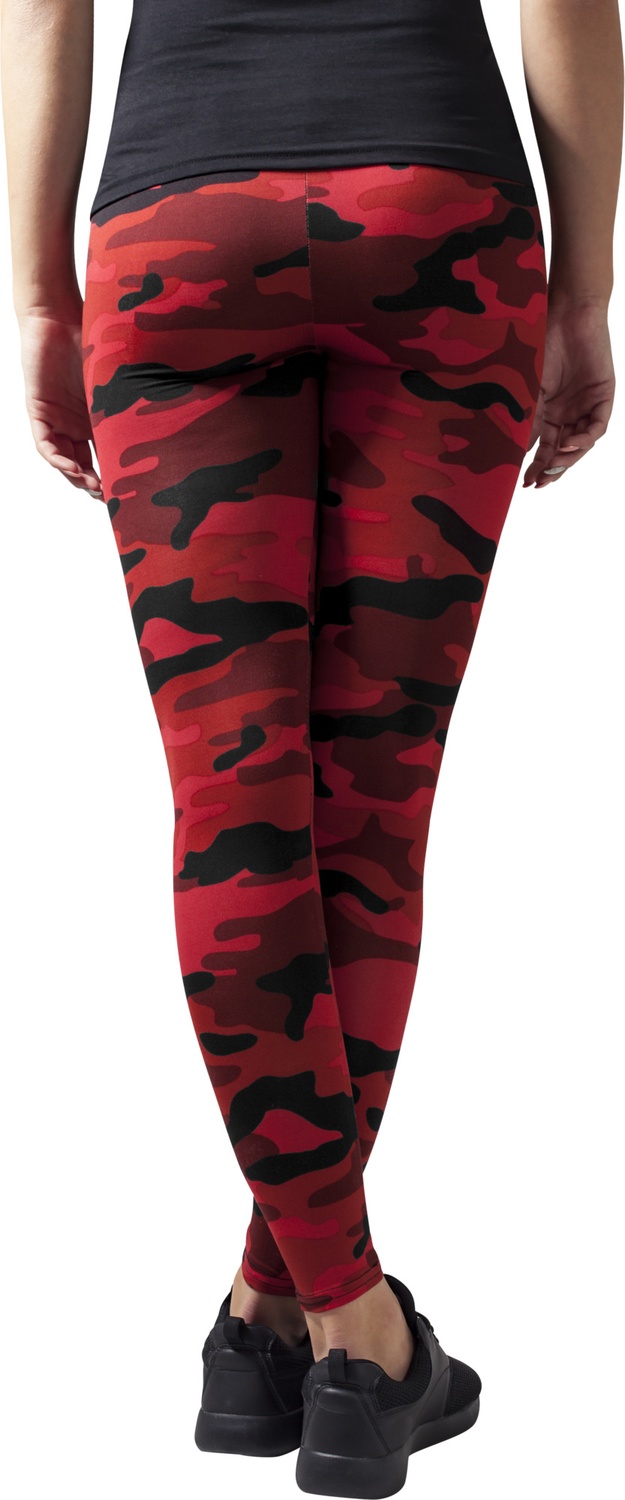 UrbanClassicsDamenLadiesCamoLeggingsRedCamouflage-L