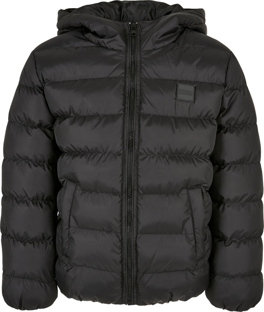 UrbanClassicsJungenBoysBasicBubbleJacketBlackBlackBlack-110116