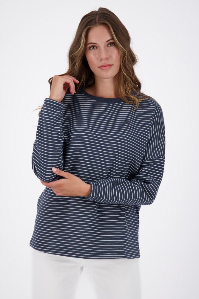AlifeKickinDamenDeniseAKZSweatMarineMelange-2XL
