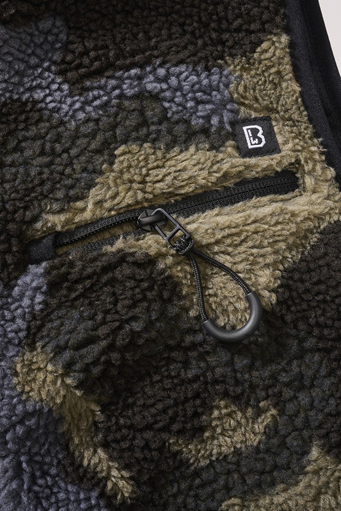 BranditMenWesteTeddyfleeceVestMenDarkcamo-S