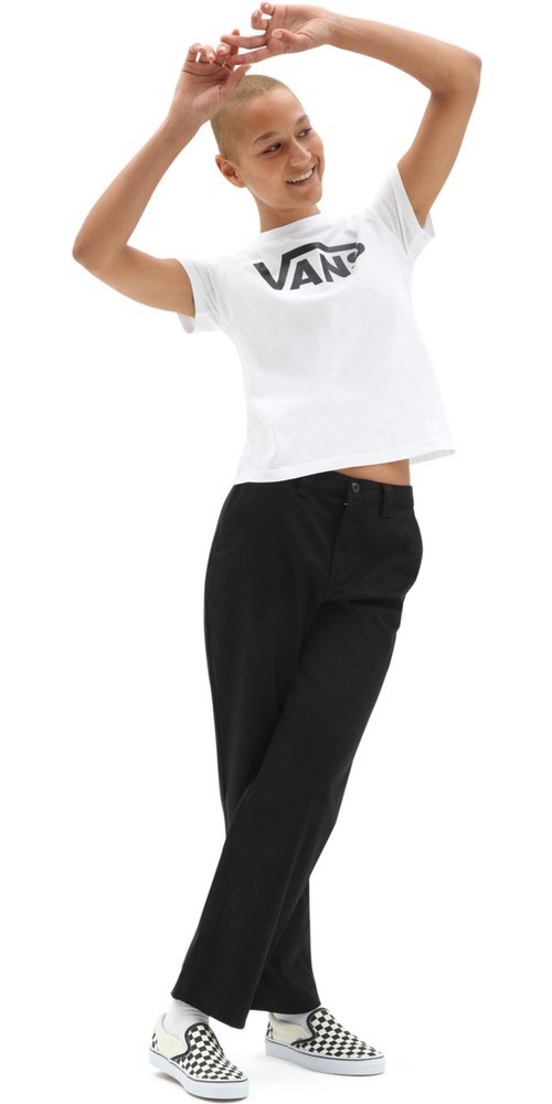 VansDamenShirtWmFlyingVCrewTeeWhite-L