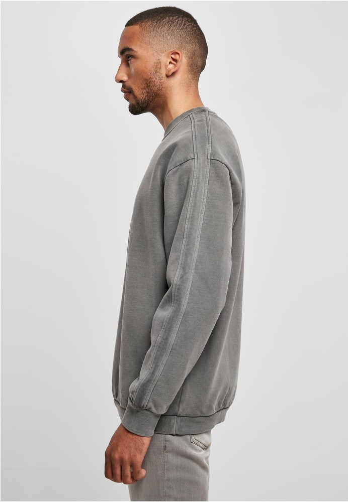 UrbanClassicsSweatshirtHeavyTerryGarmentDyeCrewDarkshadow-3XL
