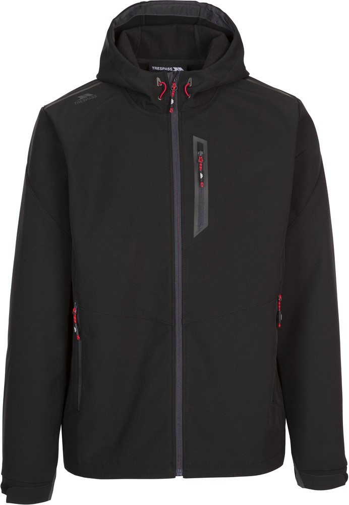 TrespassJackeMarlonB-MaleSoftshellJacketTp75Black-XXXL