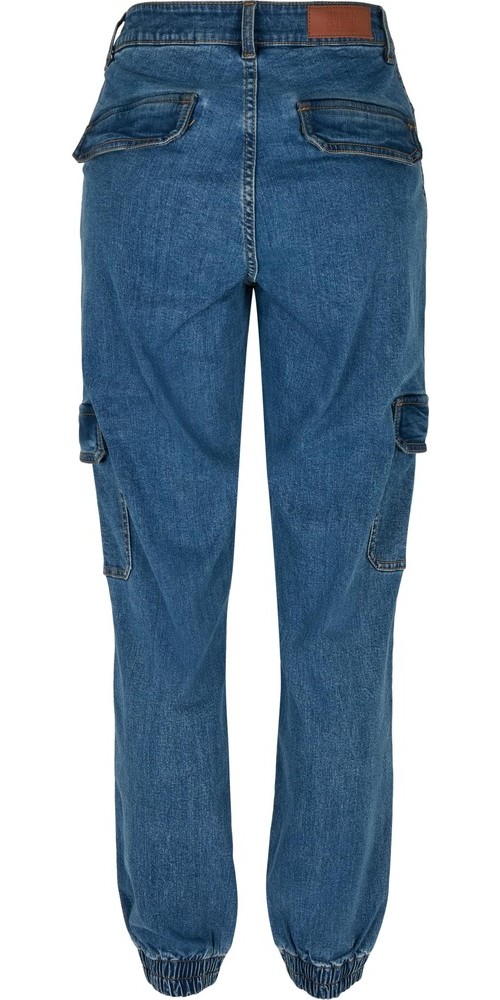 UrbanClassicsDamenLadiesOrganicStretchDenimCargoPantsClearblueWashed-26