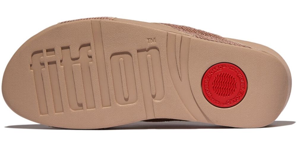 FitFlopDamenSandalenLuluCrinkled-ShimmerCrossSlidesE1B