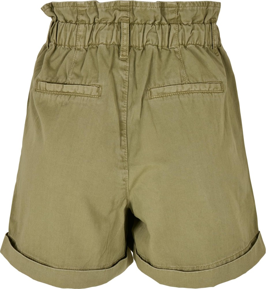 UrbanClassicsDamenLadiesPaperbagShortsKhaki-26