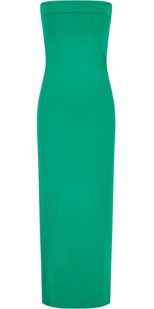 UrbanClassicsDamenKleidLadiesBandeauMidiDressTB7468Froggreen-3XL
