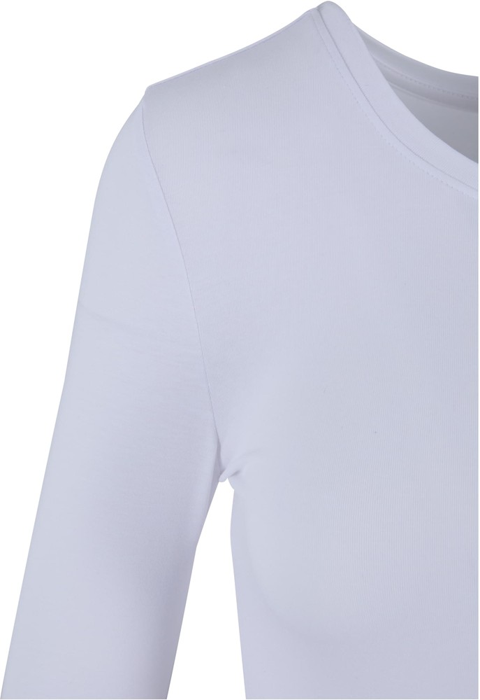 UrbanClassicsDamenLadiesStretchJerseyLongsleeveBodyWhite-3XL