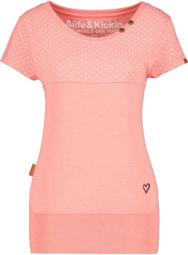 AlifeKickinDamenShirtkurzarmBundCoraAKA62068-9999Peach-XS