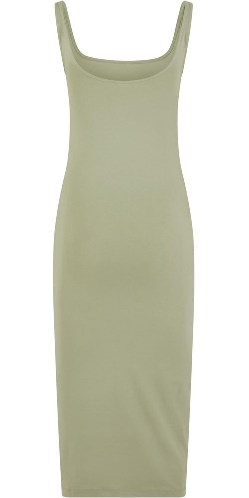 UrbanClassicsDamenKleidknielangLadiesBasicLongCottonJerseyDressTB7180Softsalvia-3XL