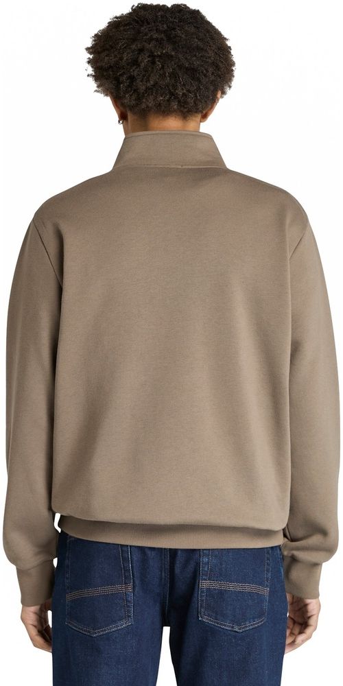 TimberlandPulloverSweatshirtOysterRiverChestLogoBrushback14ZipTB0A43B1ChocolateChip-3XL