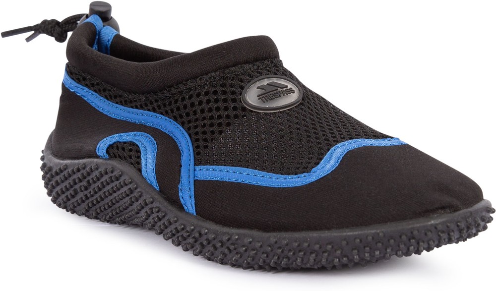 TrespassKinderBadeschuhPaddleJunior-UnisexAquaShoeBlackBlue-28