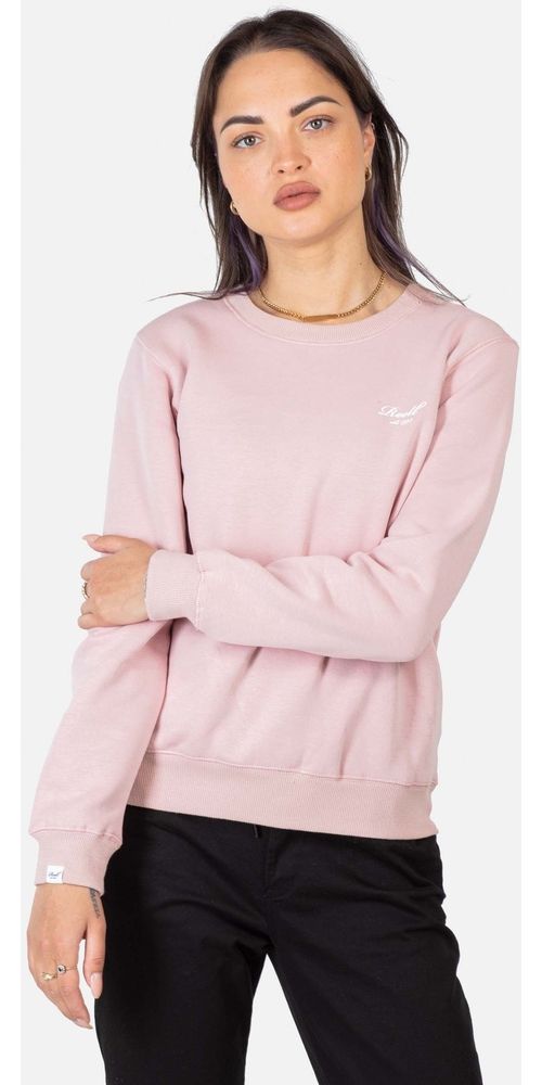 ReellDamenHoodieWomenLogoCrewneck2304-002-15-018SmokedPink-XS