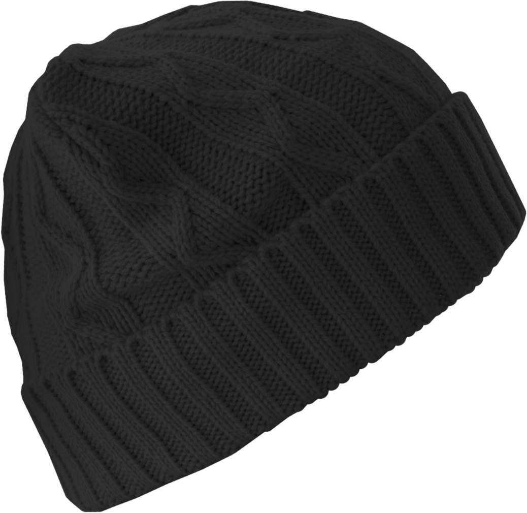 MSTRDSBeanieBeanieCableFlapBlack