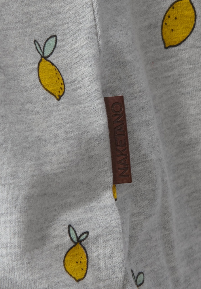 NaketanoDamenT-ShirtSchnellaBaustella1631-0047AlloverCitronsGrey-XS