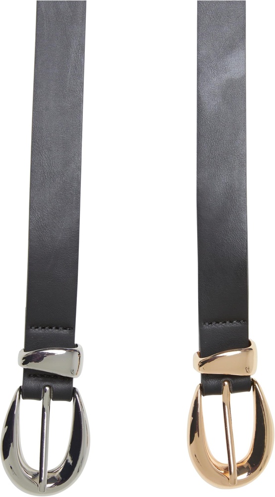 UrbanClassicsChunkyBuckleLoopSyntheticLeatherBelt2-PackTB7211A