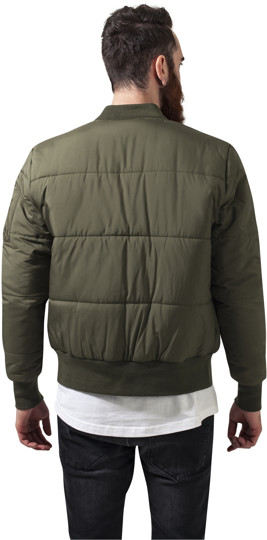 UrbanClassicsBomberJackeBasicQuiltBomberJacketOlive
