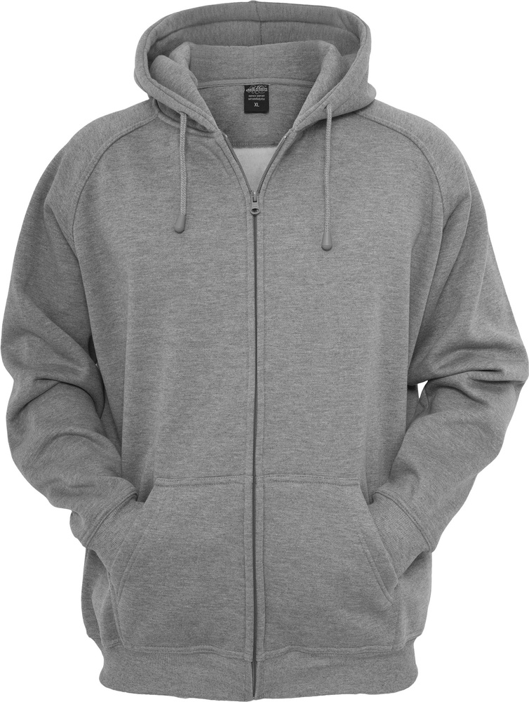 UrbanClassicsKinderHoodieBoysZipHoodyGrey-110116