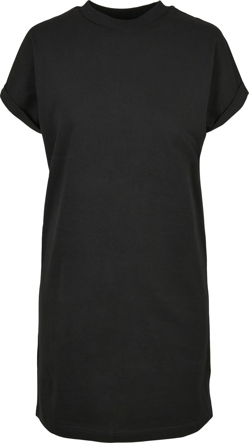 UrbanClassicsDamenKleidLadiesOrganicCottonCutOnSleeveTeeDressBlack
