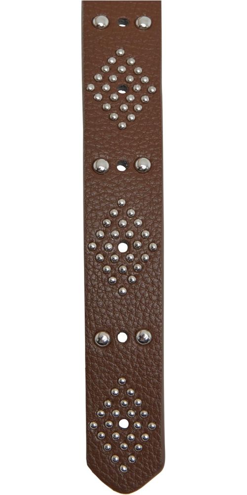 UrbanClassicsDamenGrtelLadiesRivetBeltTB7404Brown-LXL