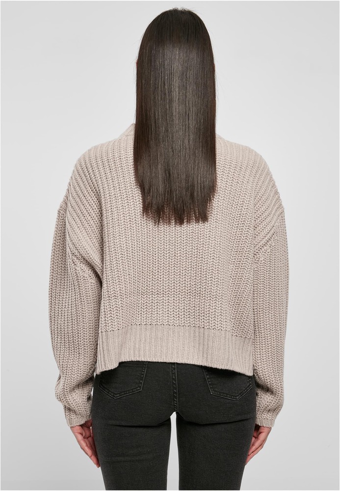 UrbanClassicsDamenSweatshirtLadiesWideOversizeSweaterWarmgrey-3XL