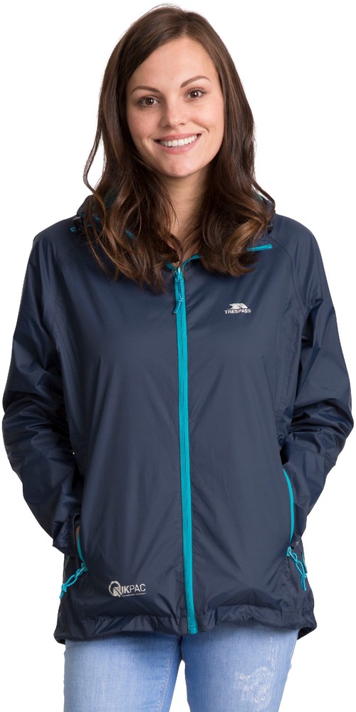 TrespassDamenRegenjackeQikpacFemaleJacketTp75Navy-L