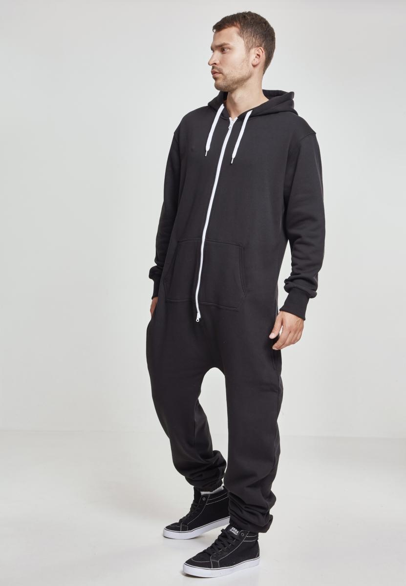 UrbanClassicsJumpsuitSweatJumpsuitBlackWhite