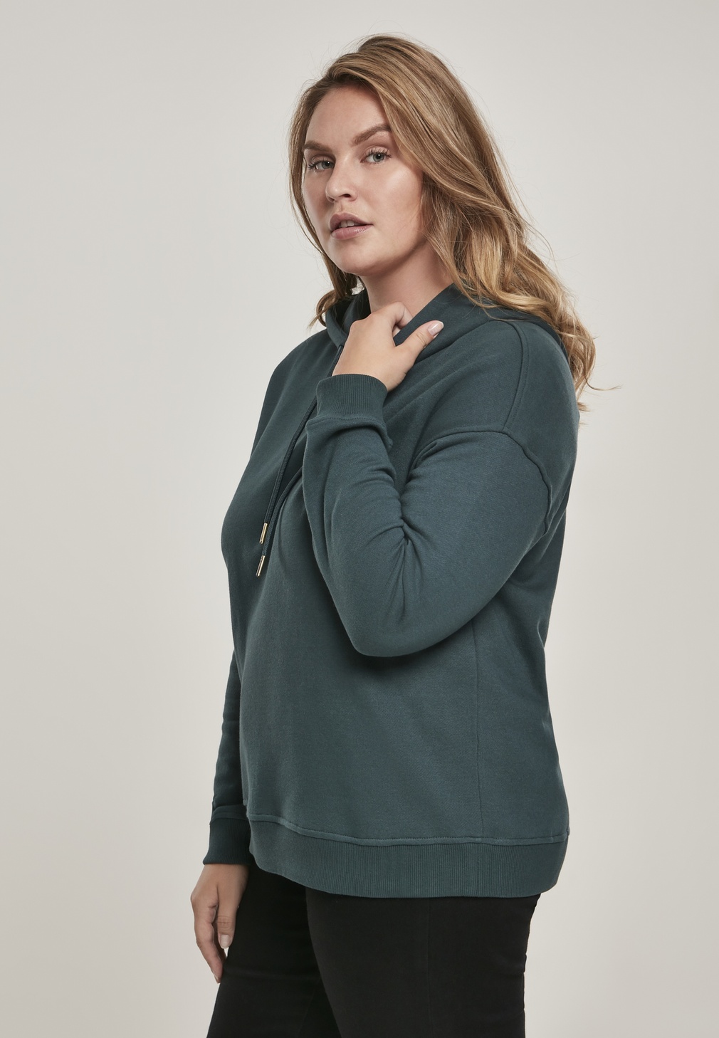 UrbanClassicsDamenHoodieLadiesHoodyBottlegreen-3XL