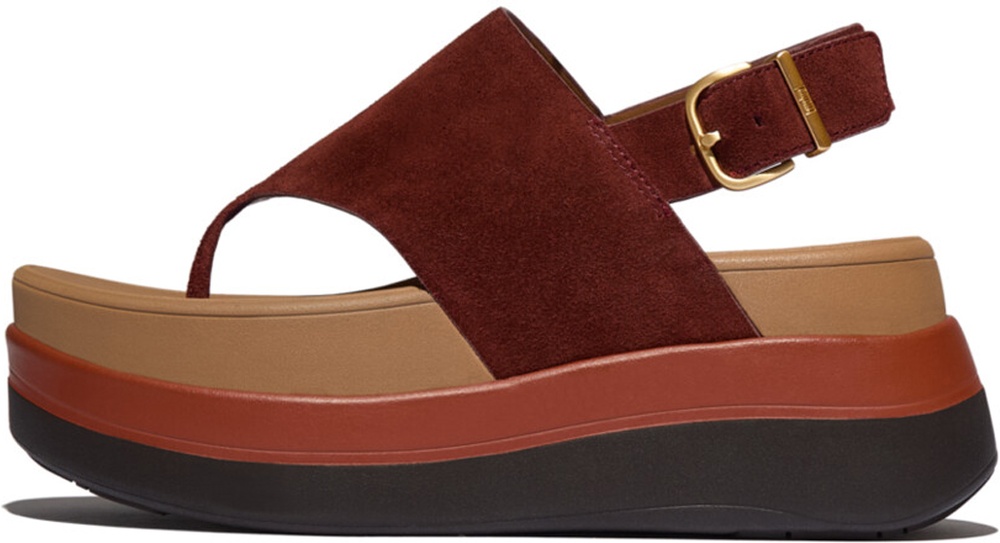 FitFlopDamenSandalenF-ModeStackSuedeBack-StrapToe-PostSandalsE2H