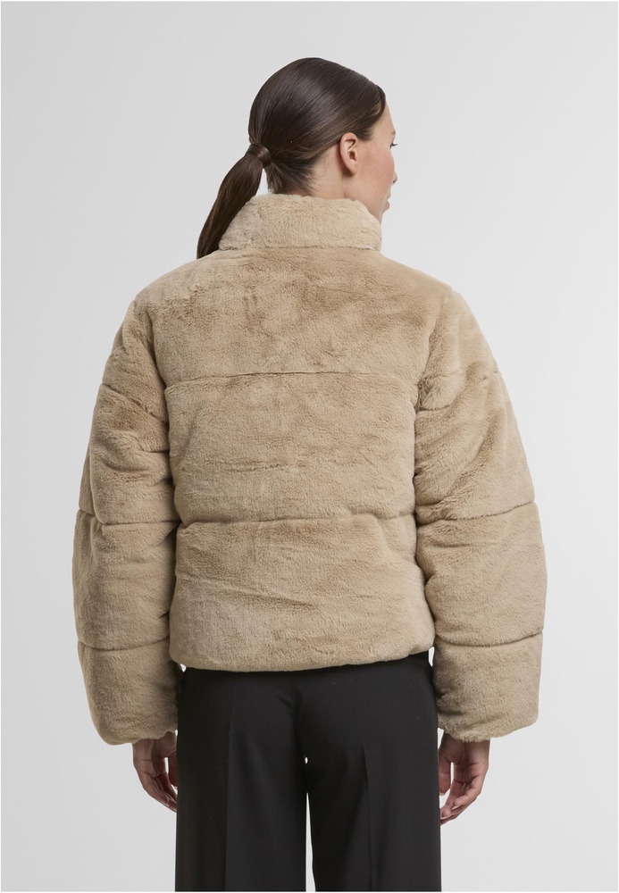 UrbanClassicsDamenSteppjackeLadiesShortFauxFurPufferJacketTB7935
