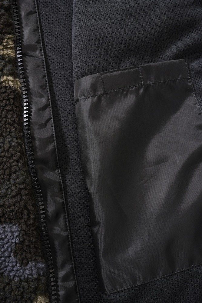 BranditMenWesteTeddyfleeceVestMenDarkcamo-S