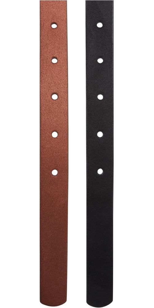 UrbanClassicsDamenGrtelSlimSyntheticVelourLeatherBelt2-PackTB7214