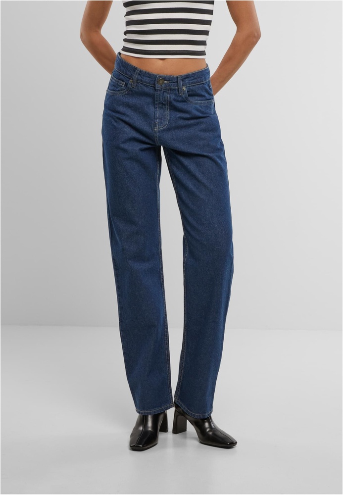 UrbanClassicsDamenJeanshosenLadiesStraightFitDenimTB7193